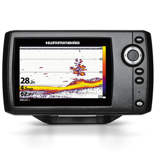 Humminbird HELIX 5 Sonar G2 Fischfinder mit 5 Zoll Farbdisplay und DualBeam Geber